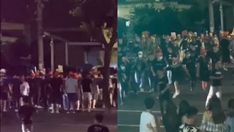 彰化黑衣人鬧事　追打大甲媽執士團