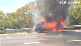 火燒車,清水路段,國道,台中,民眾提供