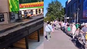 北京市場爆疫情，菜源被迫中斷，民眾搶菜潮。（圖／翻攝自微博）