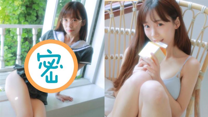 初戀系女神「偽裝清純」前胸泳衣炸開