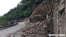 太平山國家森林遊樂區內的鳩之澤溫泉區邊坡崩塌（圖／林務局羅東林區管理處提供）