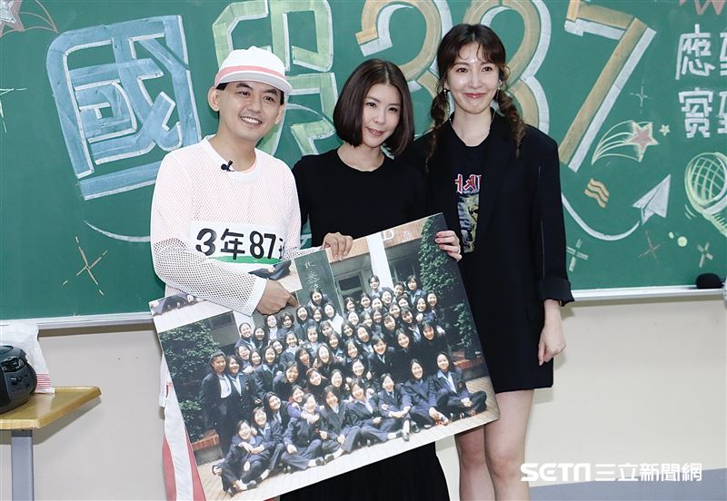 楊謹華錄製黃子佼主持的《一個都不能少》，許茹芸驚喜現身助陣。（圖／記者林聖凱攝影）