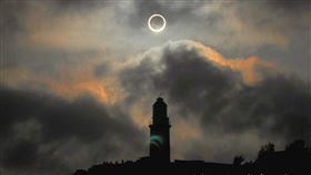 6月21日下午4時許，台灣的天空將出現繼2012年5月21日之後再次發生的日環食現象（圖／翻攝自報天文 - 中央氣象局）