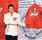 小鬼黃鴻升出席百威啤酒重磅聯名潮品全系列。（記者邱榮吉/攝影）（喝酒不開車） 