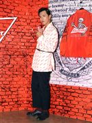 小鬼黃鴻升出席百威啤酒重磅聯名潮品全系列。（記者邱榮吉/攝影）（喝酒不開車） 