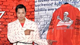 小鬼黃鴻升出席百威啤酒重磅聯名潮品全系列。（記者邱榮吉/攝影）（喝酒不開車） 