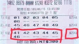 ▲客人投注100元中10萬。（圖／旺的好施公投注站提供）
