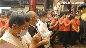 顏清標現身奉天宮（翻攝畫面）