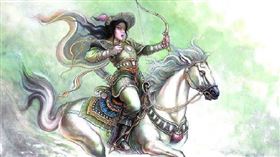 ▲花木蘭代父從軍的精神為世人所稱讚頌揚。（示意圖／翻攝自百度百科）