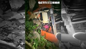 南投農用車翻覆　幼童遭壓頭破裂命危（圖／翻攝畫面）