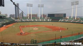 ▲培證英雄與統一獅高雄澄清湖球場交流賽。（圖／記者蕭保祥攝影）