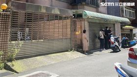 台北市康寧路三段男子墜樓身亡現場。（圖／翻攝畫面）