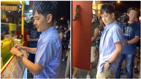 墾丁大街捕獲林志穎，讀者孟孟提供