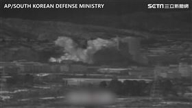 北韓證實，炸毀開城工業區內的兩韓聯絡辦公室，爆炸畫面曝光（北韓,南韓,金正恩,金與正,開城工業區,兩韓聯絡辦,炸毀,爆炸）
（圖／AP授權）