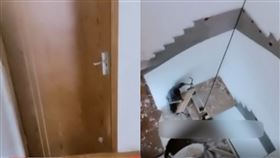 中國,樓梯,拆除,公寓,浙江。（圖／翻攝自微博）