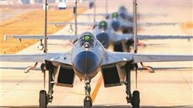 中共軍機,示意圖,翻攝自中國軍網