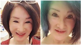 深溝嚇死人　67歲恬娃「上空裸拍」：很多貴人等我拍寫真，翻攝自恬娃臉書