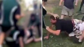 挺身護兒反霸凌　父遭6學生痛毆倒地
澳洲,高中,霸凌,圍毆,Park Ridge
翻攝自推特