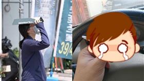 炎熱,高溫,台南,原子筆,太陽,曬,車子,（左）資料畫面,（右）爆廢公社