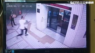 北市男挑釁派出所　暴走砸毀大門玻璃