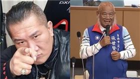 館長,張世賢（組合圖／翻攝臉書、議會畫面）