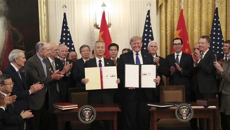 劉鶴：應落實中美第一階段經貿協議