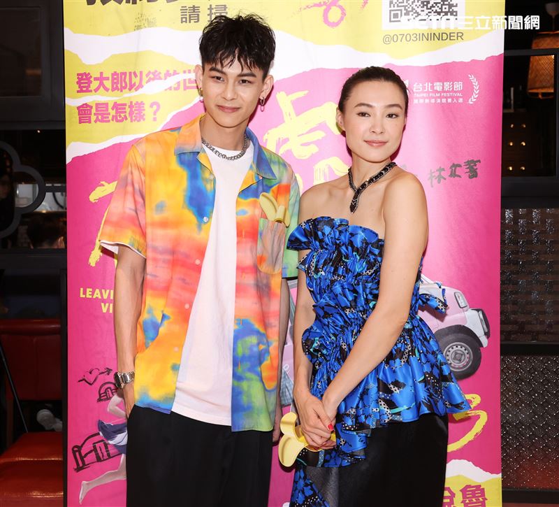 電影「破處」演員楊懿軒、曾珮瑜。（記者邱榮吉/攝影）