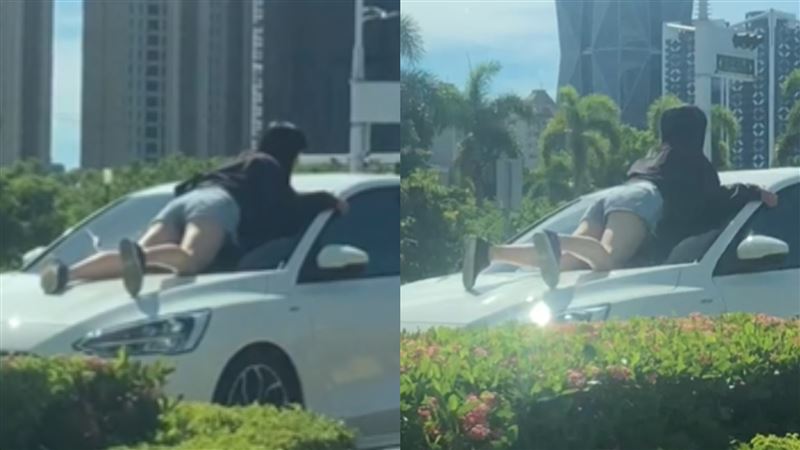 路上驚見人體擋陽版…網愣：很燙欸