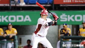 樂天桃猿陳晨威。（圖／記者林聖凱攝影）