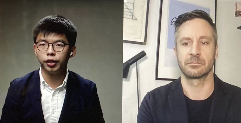 黃之鋒演講　籲歐盟對中國更強硬