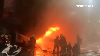 討債不成竟丟信號彈　油漆行秒陷火海