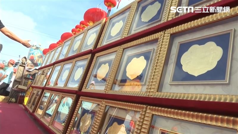 台中仕紳迎媽祖　豪獻108面金牌