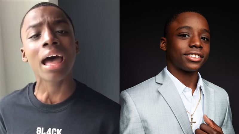 唱歌挺非裔爆紅　華納簽下12歲小弟