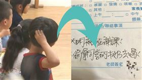 聯絡簿,老師,告狀,古靈精怪,可愛,兒子,媽媽,溜滑梯,牛奶