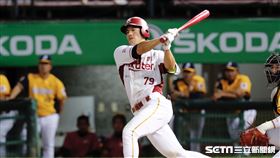 樂天桃猿林智平。（圖／記者林聖凱攝影）