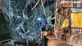 京華城坍塌1人受困　現場慘況畫面曝