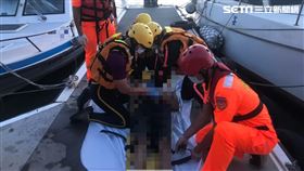 溺水,無呼吸,竹圍漁港,桃園,翻攝畫面