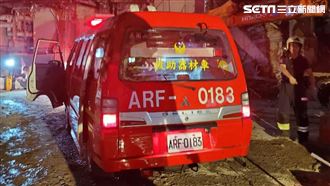 京華城活埋工人找到了　卡在小山貓內