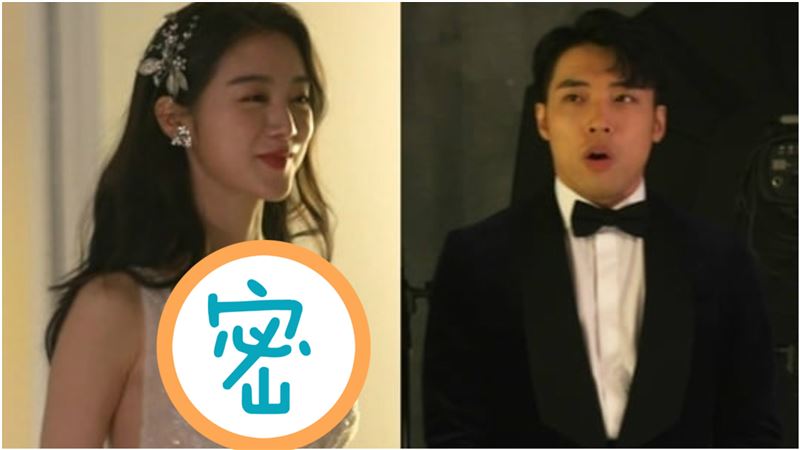 女星深V婚紗到肚臍！未婚夫當場看傻
