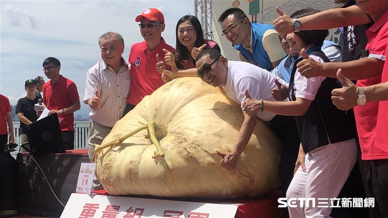 種出686斤大南瓜　農友抱走9萬元