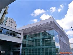 「市政府站」出入口展新裝，迎接中捷綠線年底通車（圖／台中市政府）