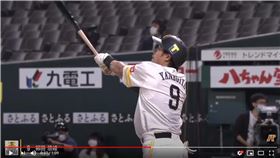 ▲柳田悠岐本季首轟。（圖／翻攝自太平洋聯盟TV）