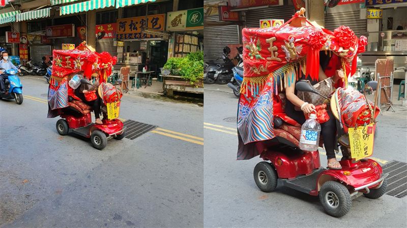 台南驚見「移動式神壇」　裝備超狂