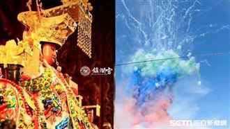 媽祖顯靈?煙火驚見祂 比對照網讚嘆