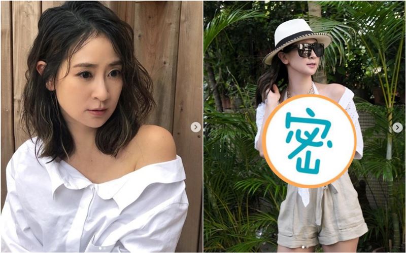 外套不穿好　李晶晶比基尼性感露深溝