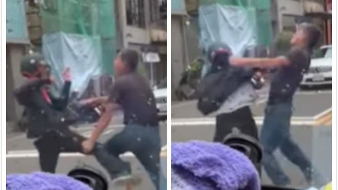 功夫熊貓戰舞棍伯　台中街頭爆拳擊賽
