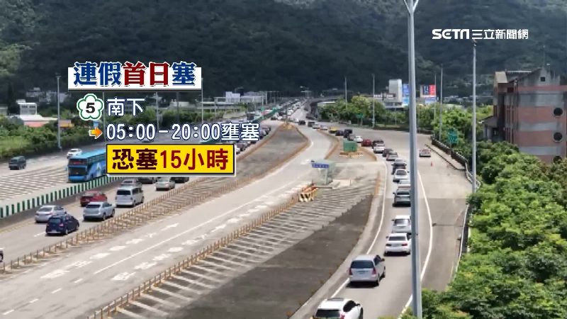 疫情趨緩遇長假　國五恐塞爆15小時