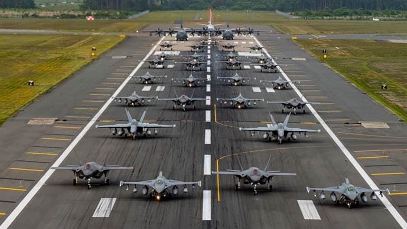 嚇阻共機？美日聯軍大象漫步畫面震撼