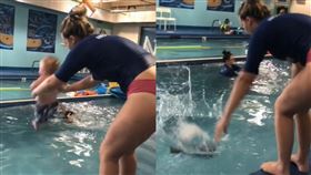 嬰兒,生存,泳池,拋丟,媽媽