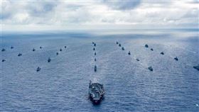 ▲美國國會建議，建議邀請台灣參與環太平洋軍演，圖為2018年環太平洋軍演。（圖取自facebook.com/RimofthePacific）

